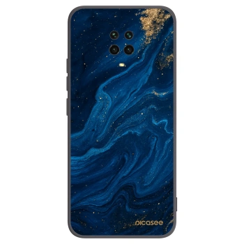 Picasee Xiaomi Redmi Note 9S Hülle - Schwarzes Silikon - Blue