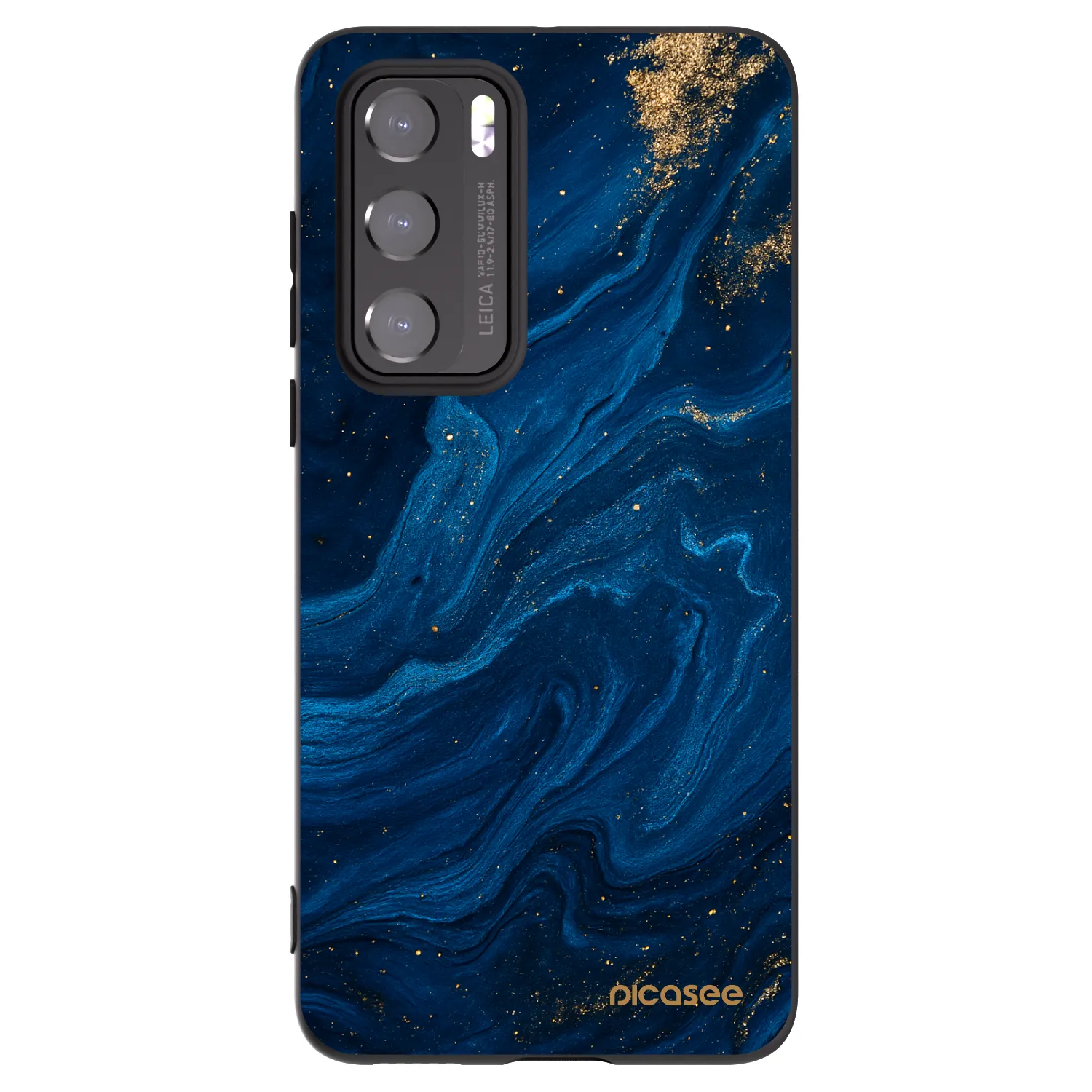 Picasee Huawei P40 Hülle - Schwarzes Silikon - Blue