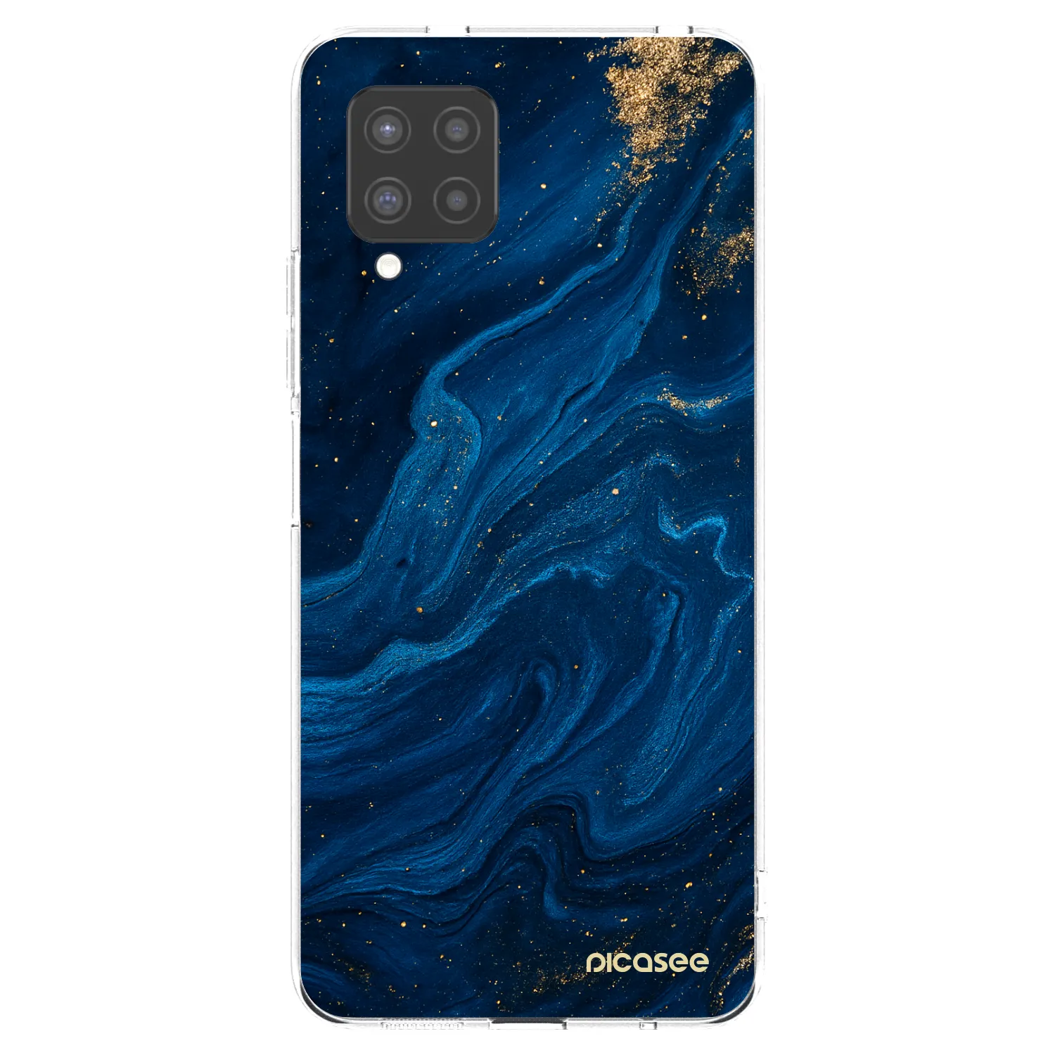 Picasee Samsung Galaxy A42 A426B Hülle - Transparentes Silikon - Blue