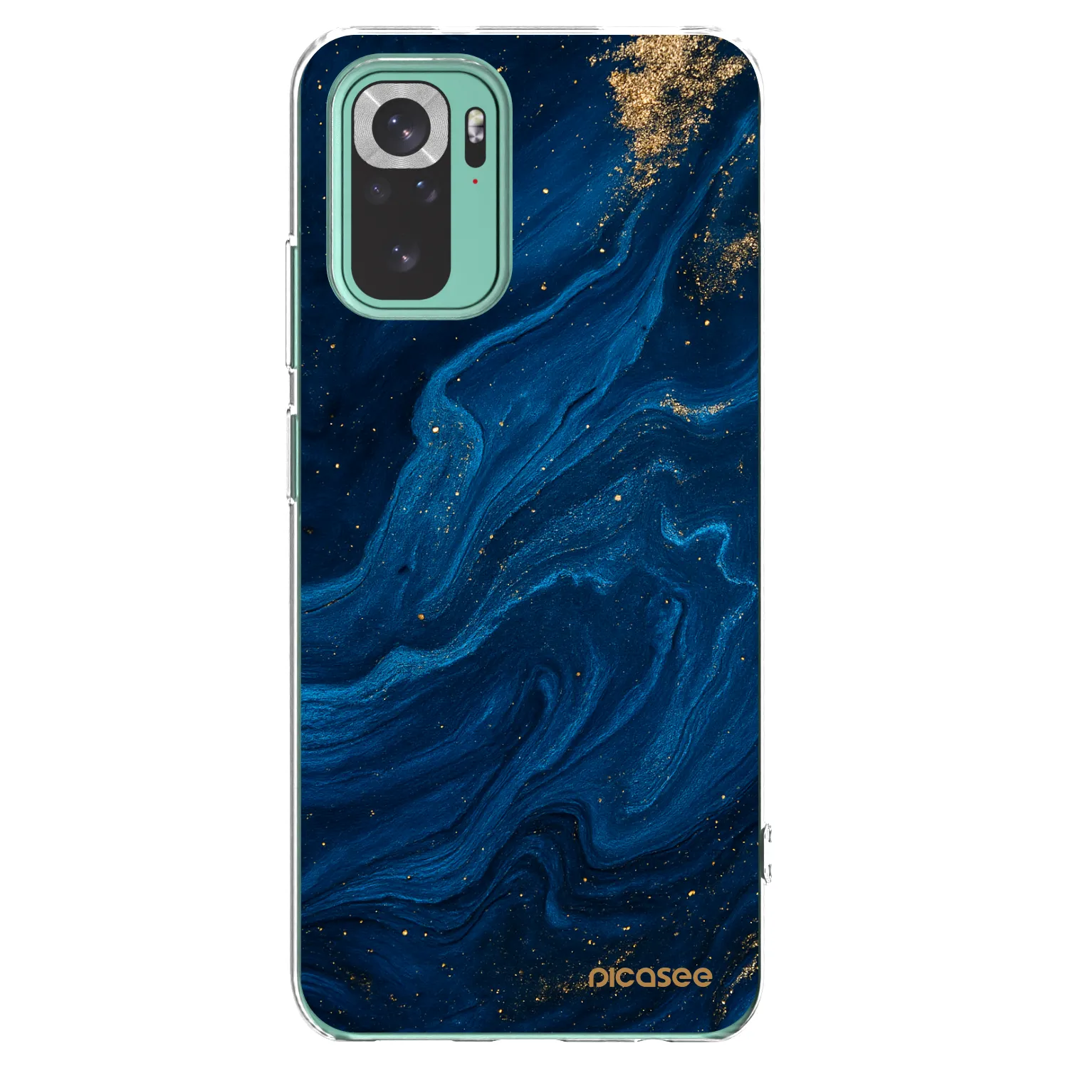 Picasee Xiaomi Redmi Note 10 Pro Hülle - Transparentes Silikon - Blue