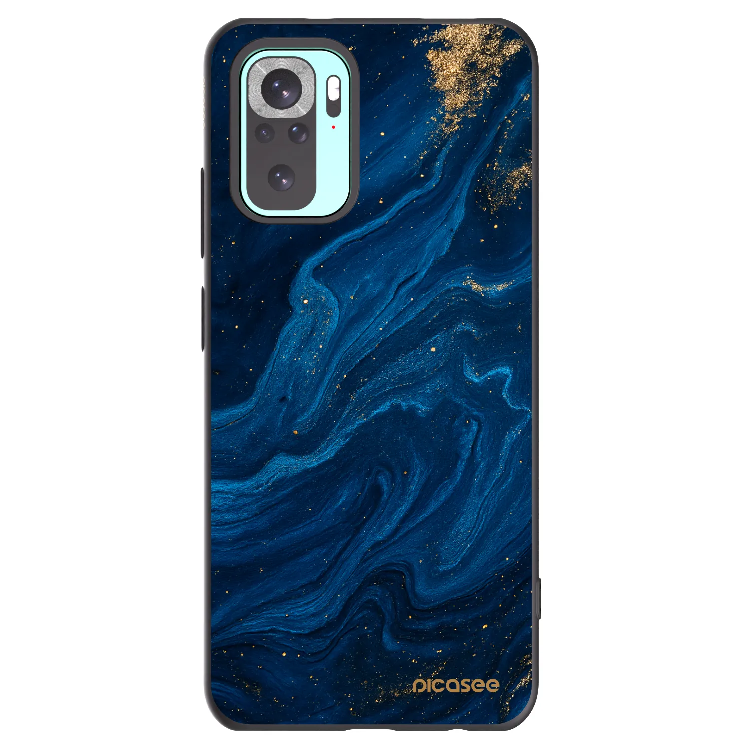 Picasee Xiaomi Redmi Note 10 Pro Hülle - Schwarzes Silikon - Blue