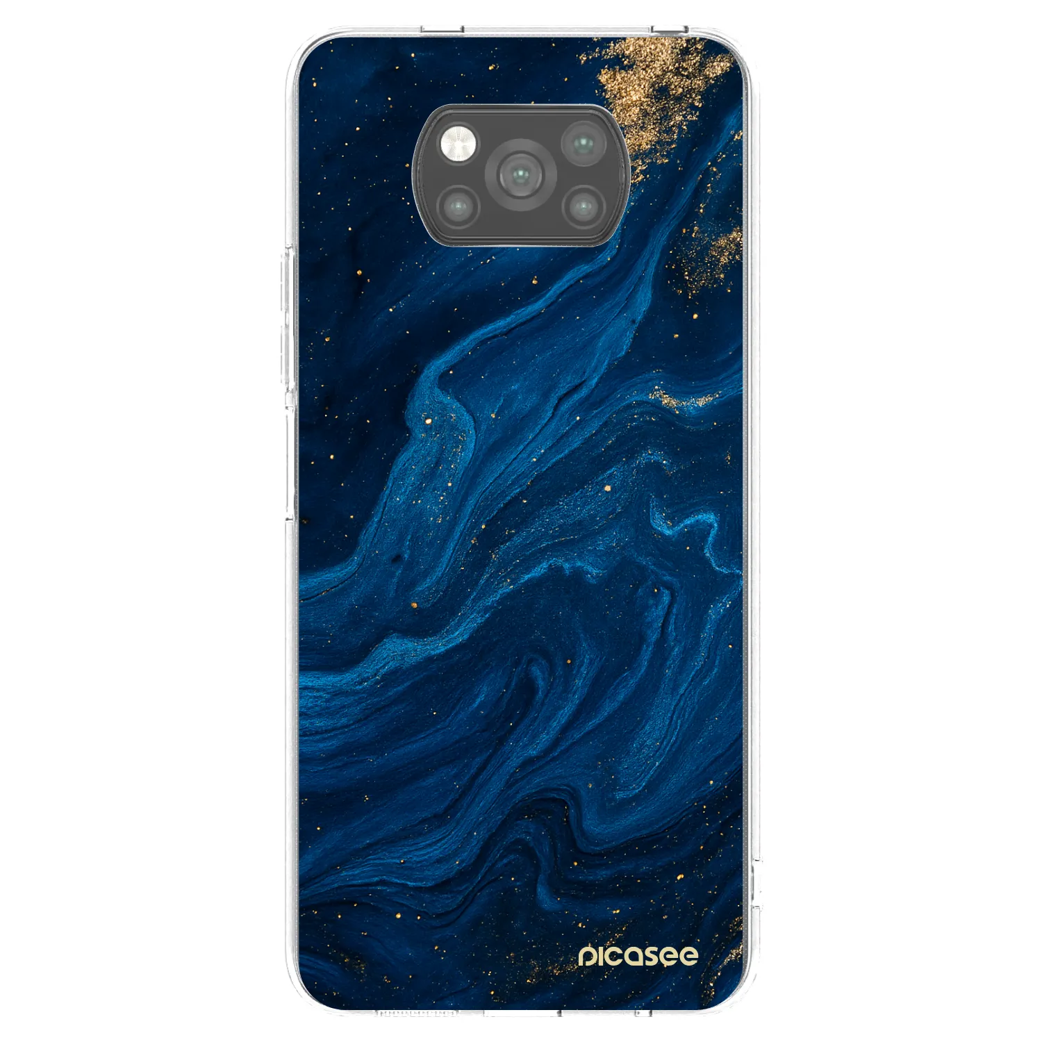 Picasee Xiaomi Poco X3 Pro Hülle - Schwarzes Silikon - Blue