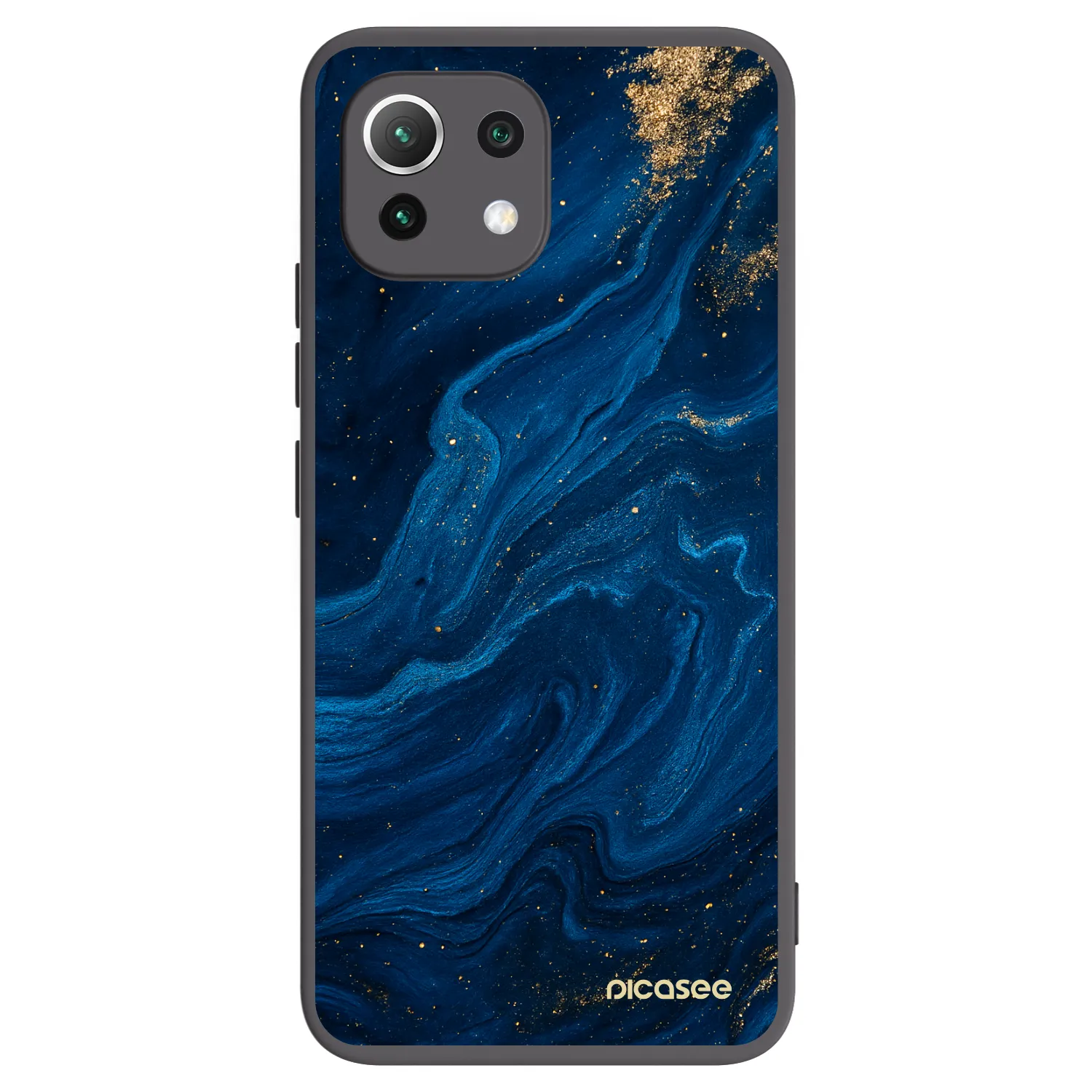Picasee Xiaomi Mi 11 Lite Hülle - Schwarzes Silikon - Blue