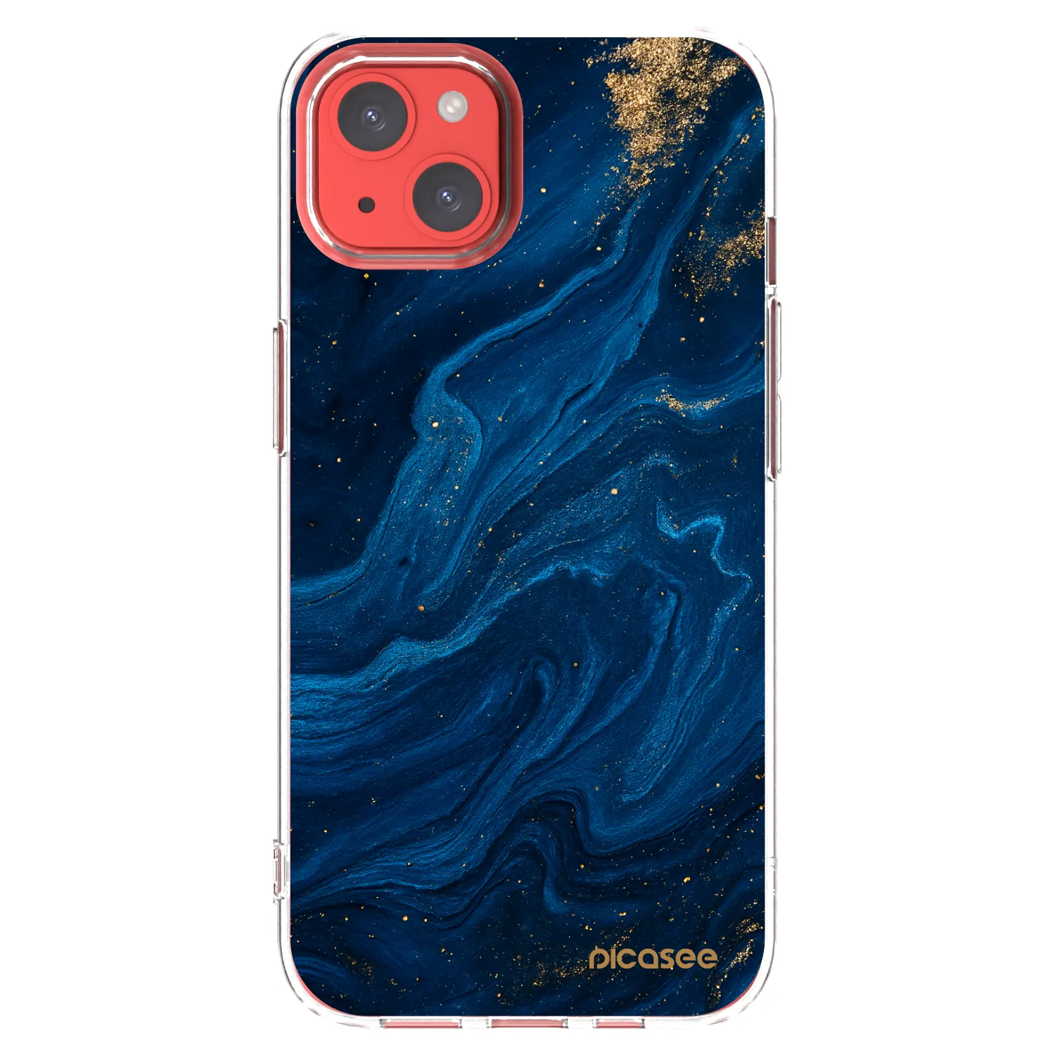 Picasee Apple iPhone 13 Hülle - Transparentes Silikon - Blue