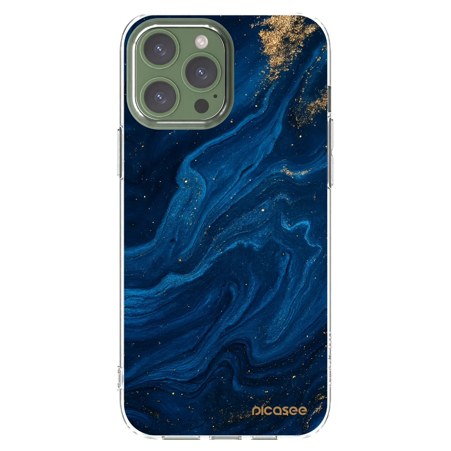Picasee Apple iPhone 13 Pro Max Hülle - Transparentes Silikon - Blue