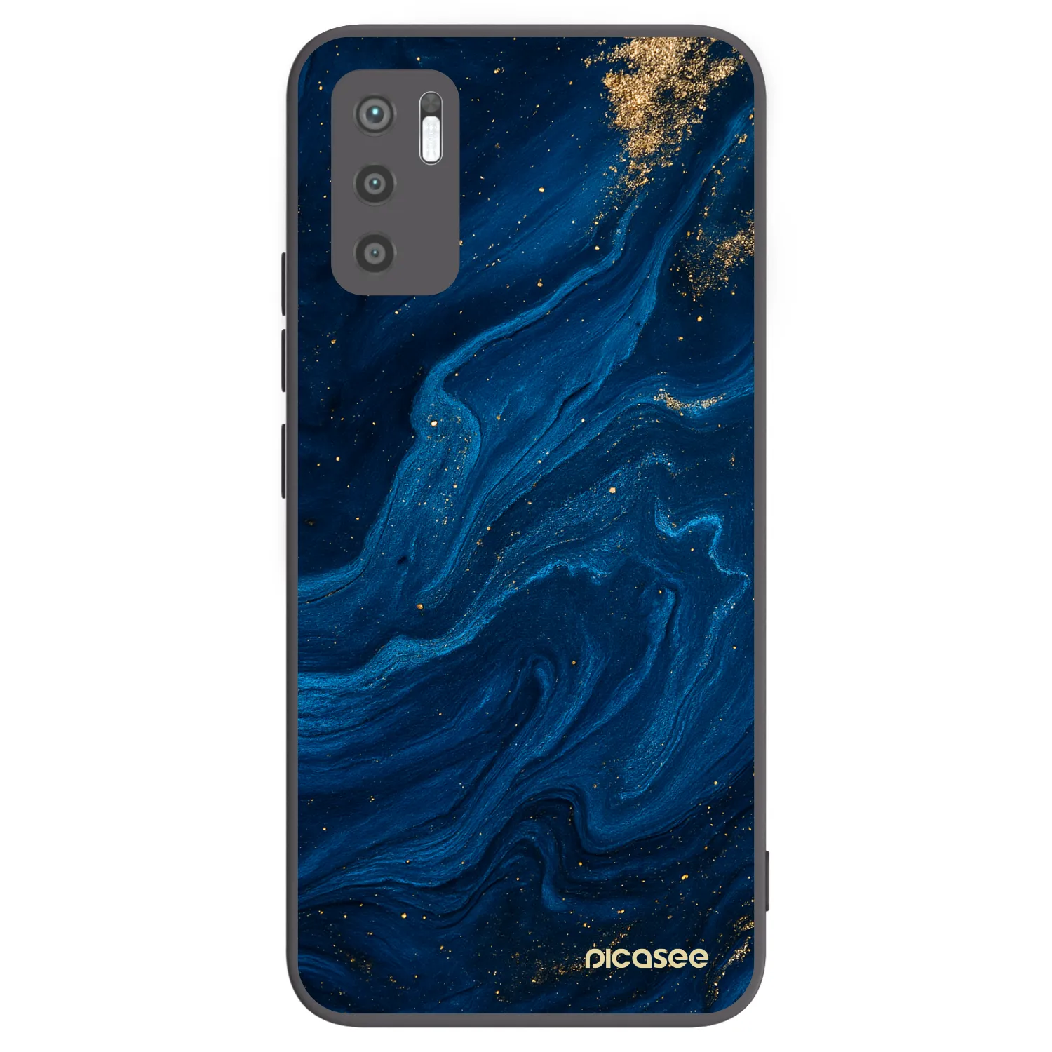 Picasee Xiaomi Redmi Note 10 5G Hülle - Schwarzes Silikon - Blue