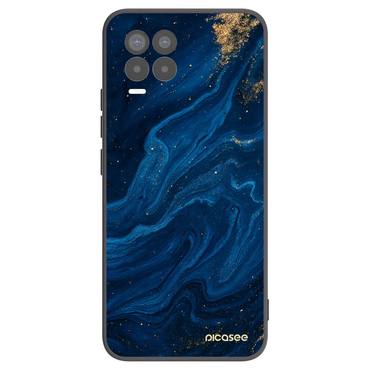 Picasee Realme 8 Pro Hülle - Schwarzes Silikon - Blue
