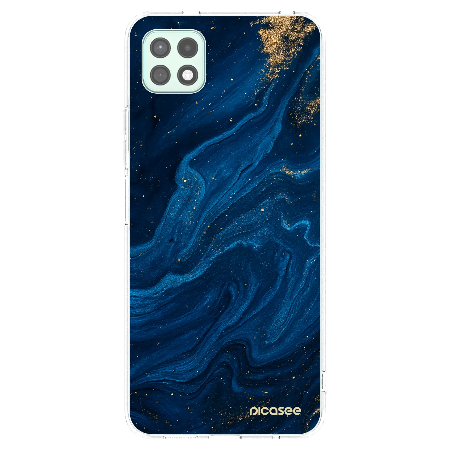 Picasee Samsung Galaxy A22 A226B 5G Hülle - Transparentes Silikon - Blue