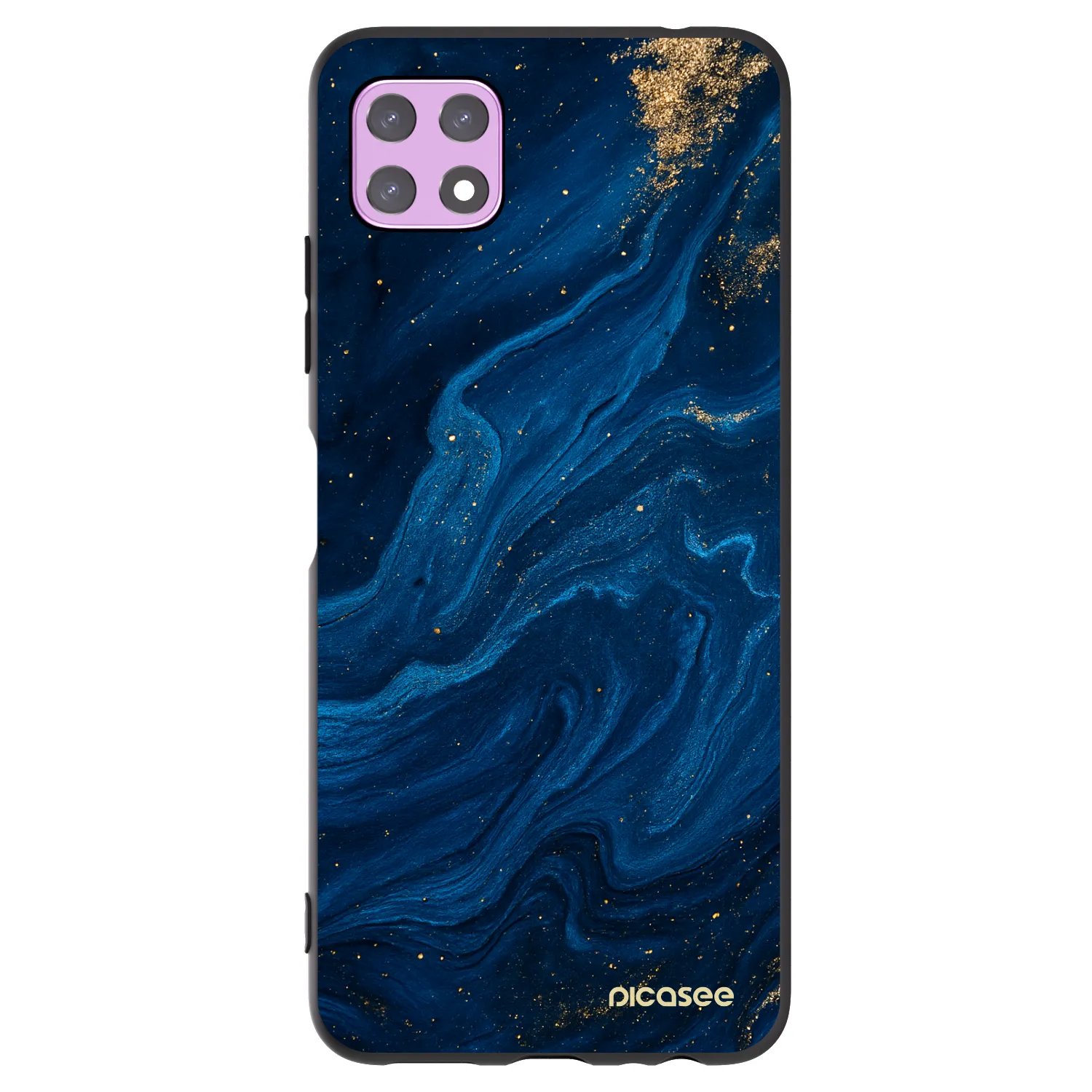 Picasee Samsung Galaxy A22 A226B 5G Hülle - Schwarzes Silikon - Blue