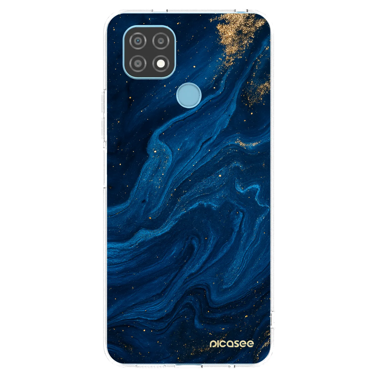 Picasee Realme C21 Hülle - Transparentes Silikon - Blue