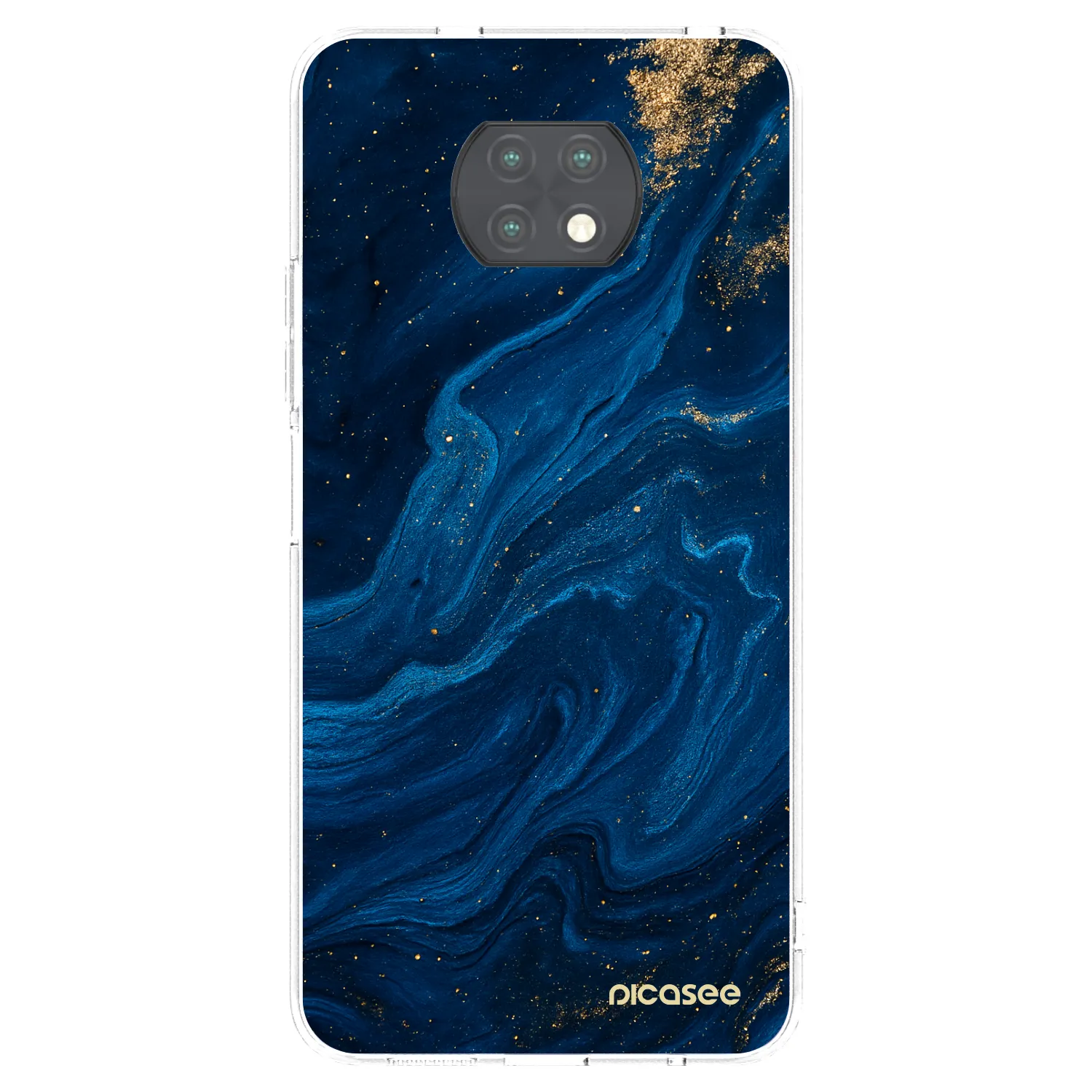Picasee Xiaomi Redmi Note 9T Hülle - Transparentes Silikon - Blue