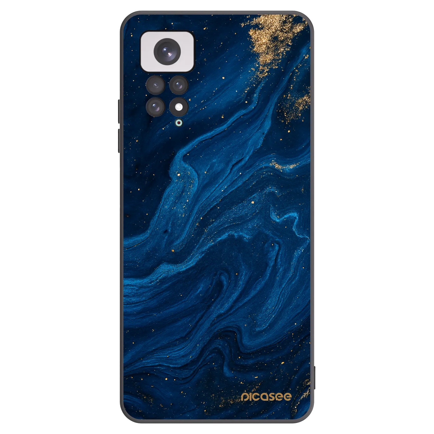 Picasee Xiaomi Redmi Note 11 Hülle - Schwarzes Silikon - Blue