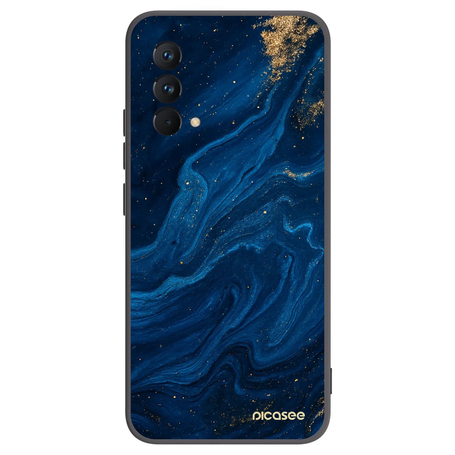 Picasee Realme GT Master Edition 5G Hülle - Schwarzes Silikon - Blue
