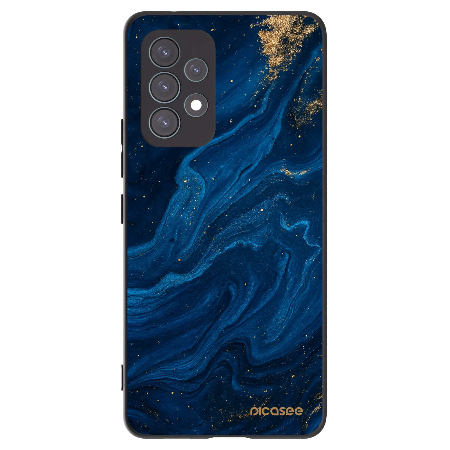 Picasee Samsung Galaxy A53 5G A536 Hülle - Schwarzes Silikon - Blue