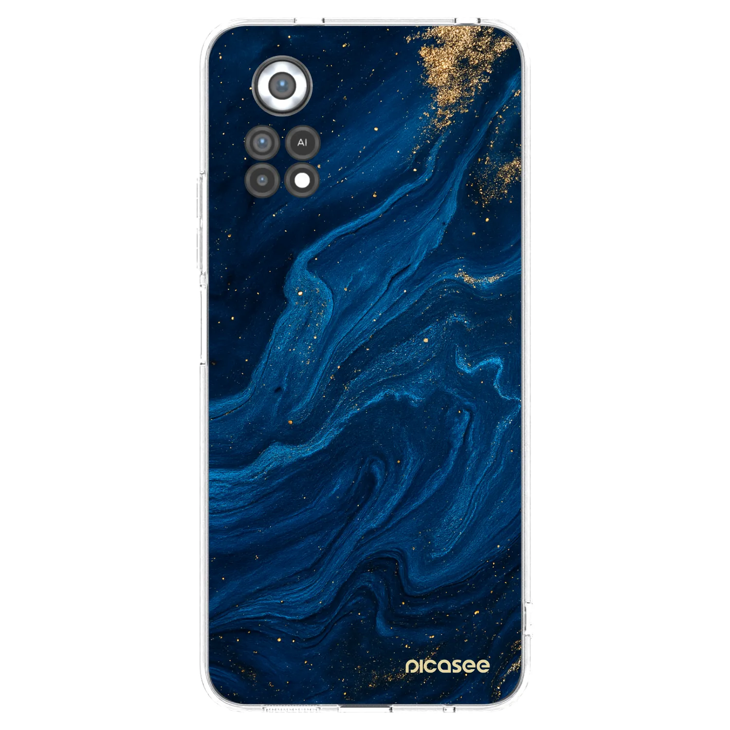 Picasee Xiaomi Poco X4 Pro 5G Hülle - Transparentes Silikon - Blue