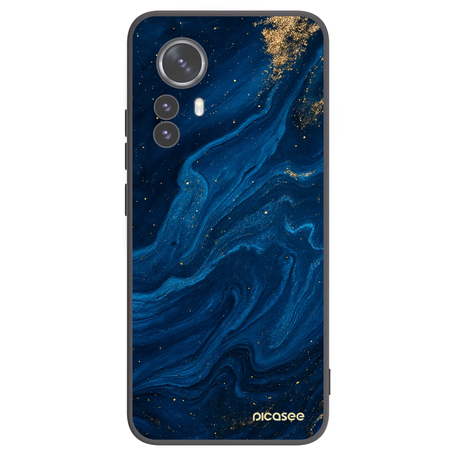 Picasee Xiaomi 12 Pro Hülle - Schwarzes Silikon - Blue