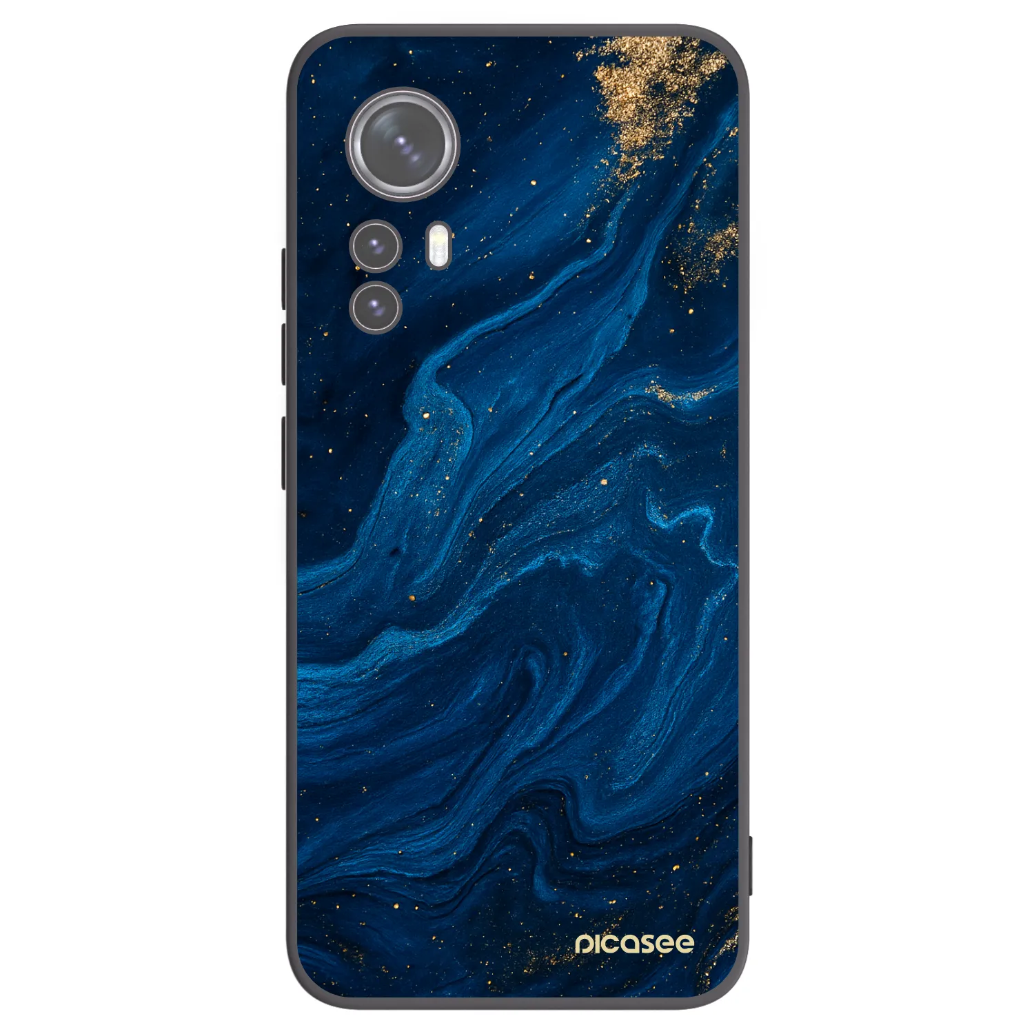 Picasee Xiaomi 12X Hülle - Schwarzes Silikon - Blue