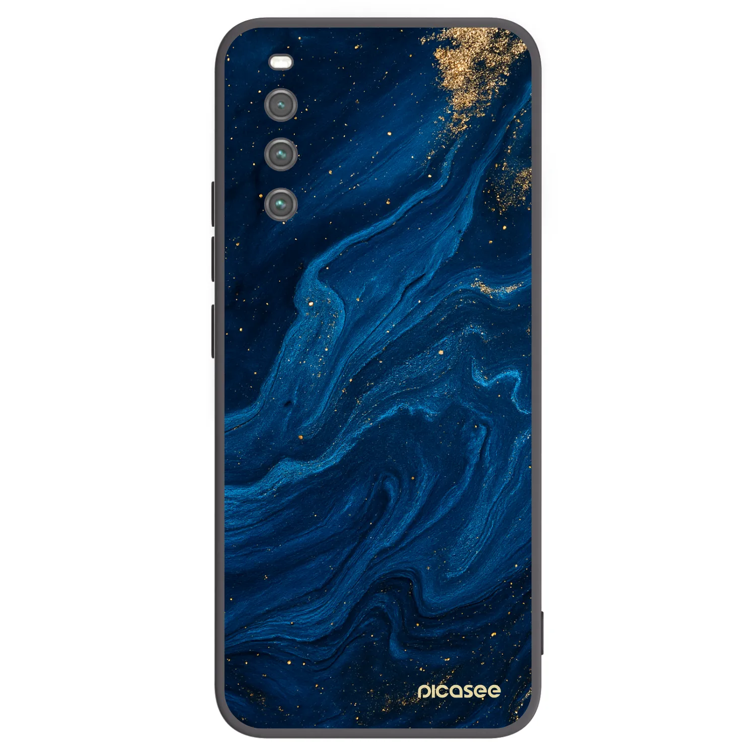 Picasee Sony Xperia 10 IV 5G Hülle - Schwarzes Silikon - Blue