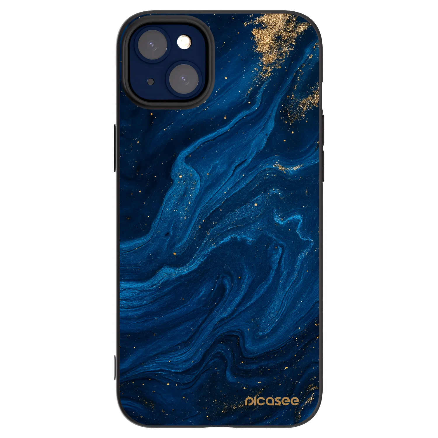 Picasee Apple iPhone 14 Plus Hülle - Schwarzes Silikon - Blue