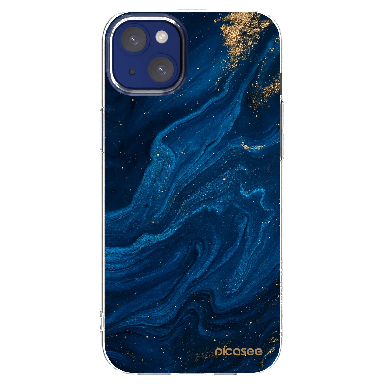 Picasee Apple iPhone 14 Plus Hülle - Transparentes Silikon - Blue