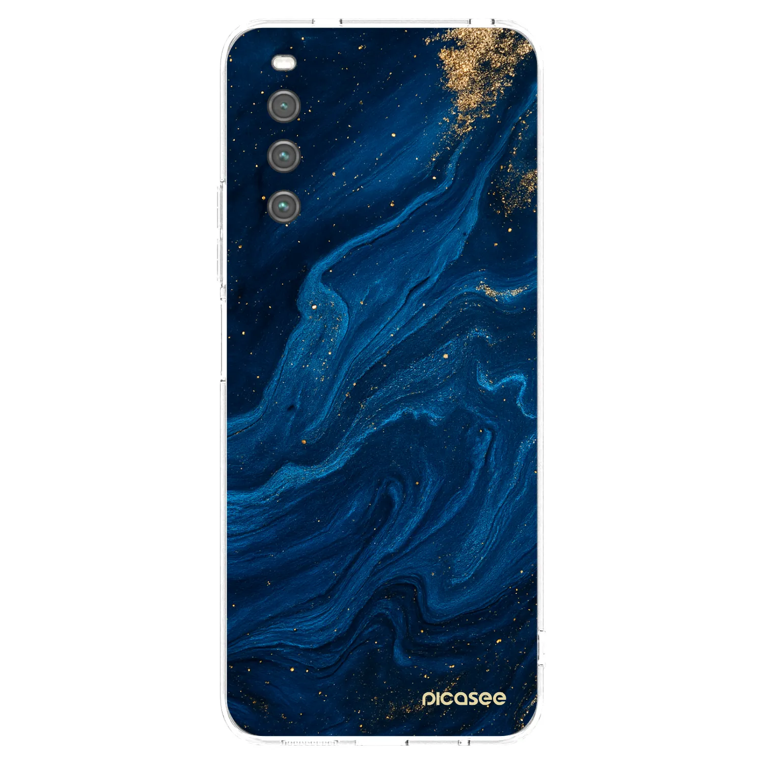 Picasee Sony Xperia 10 IV 5G Hülle - Transparentes Silikon - Blue