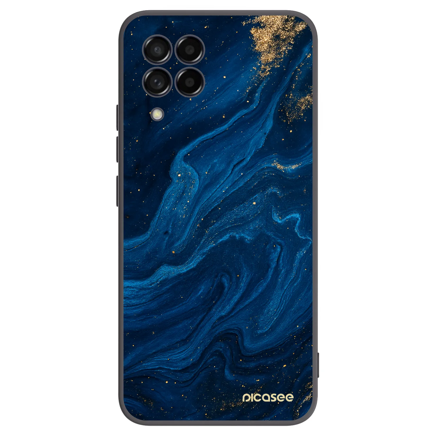 Picasee Samsung Galaxy M53 5G Hülle - Schwarzes Silikon - Blue