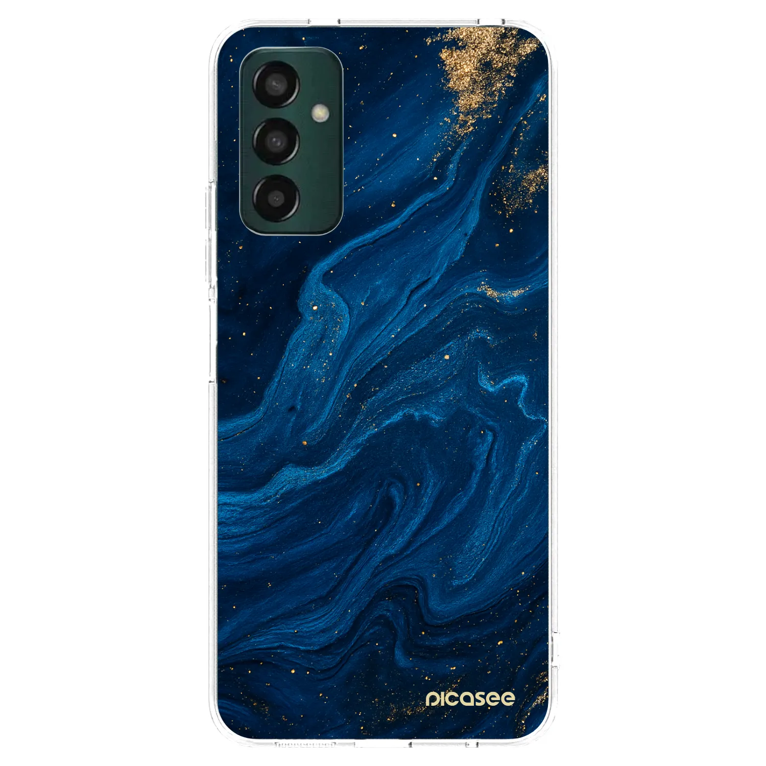 Picasee Samsung Galaxy M13 M135F Hülle - Transparentes Silikon - Blue
