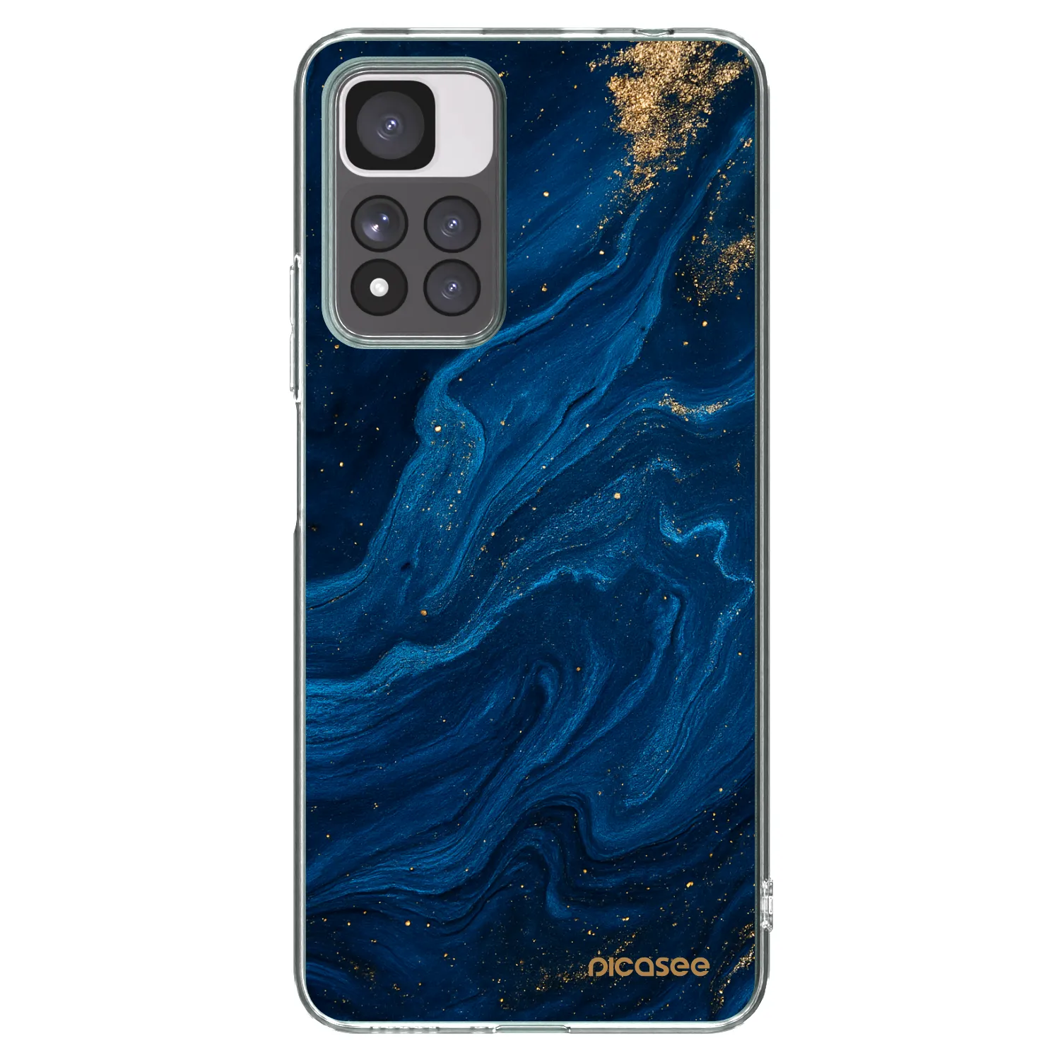 Picasee Xiaomi Redmi Note 11 Pro+ 5G Hülle - Transparentes Silikon - Blue