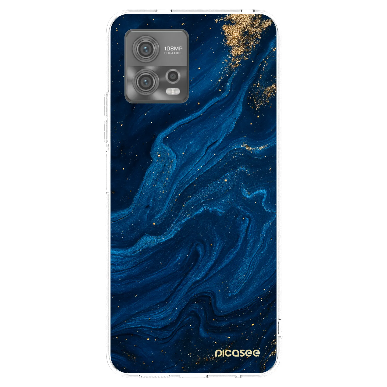 Picasee Motorola Moto G72 Hülle - Transparentes Silikon - Blue