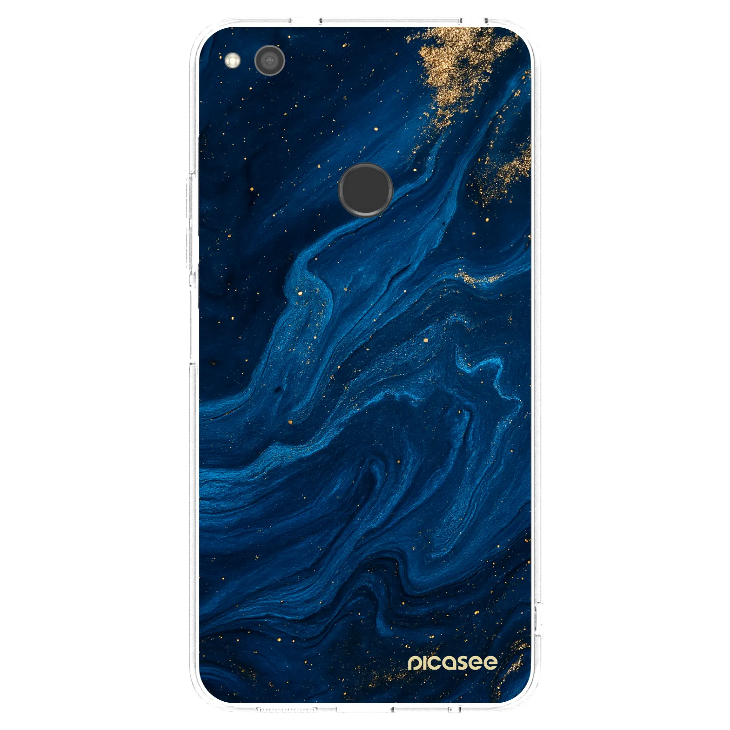 Picasee Huawei P9 Lite 2017 Hülle - Transparentes Silikon - Blue