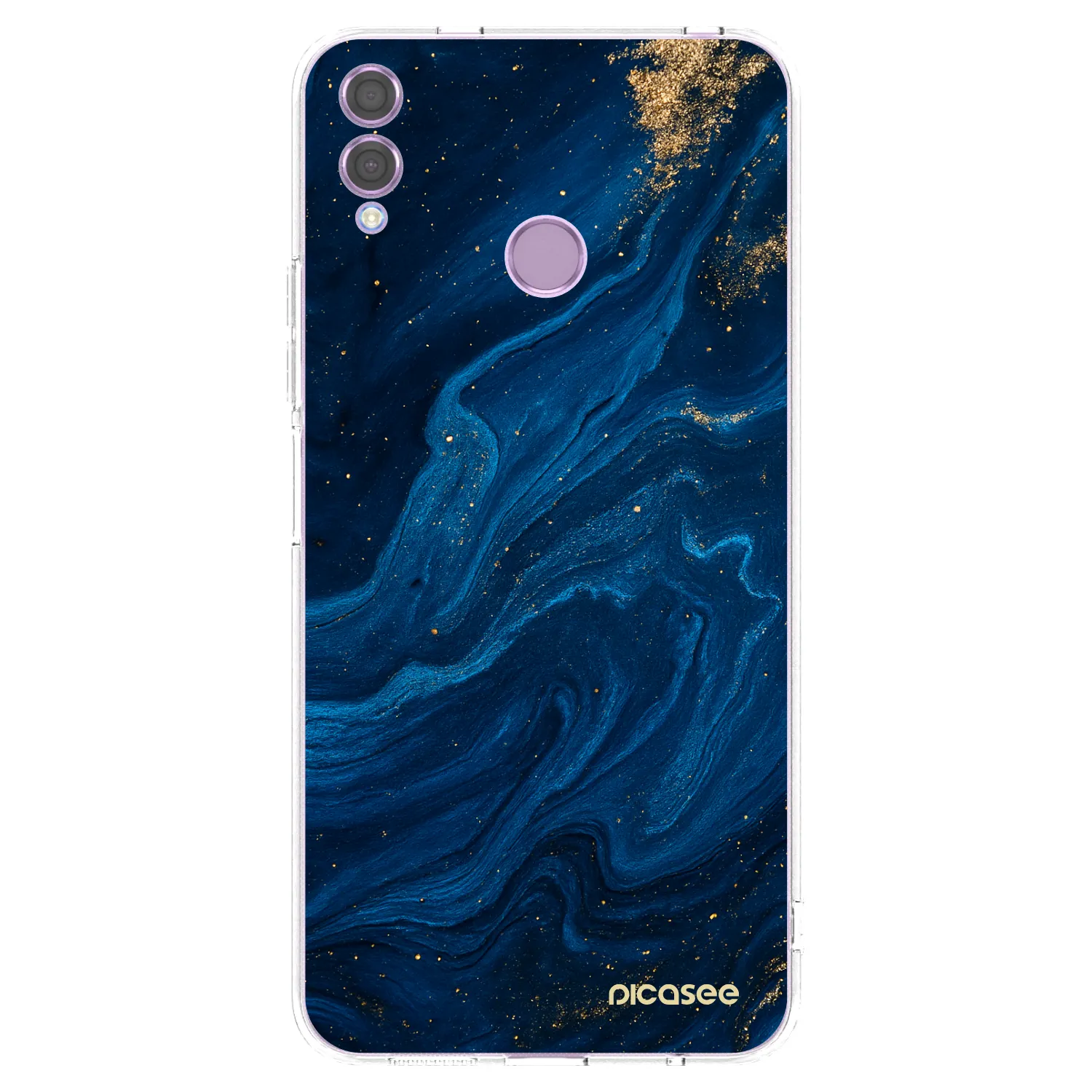Picasee Honor 8X Hülle - Transparentes Silikon - Blue