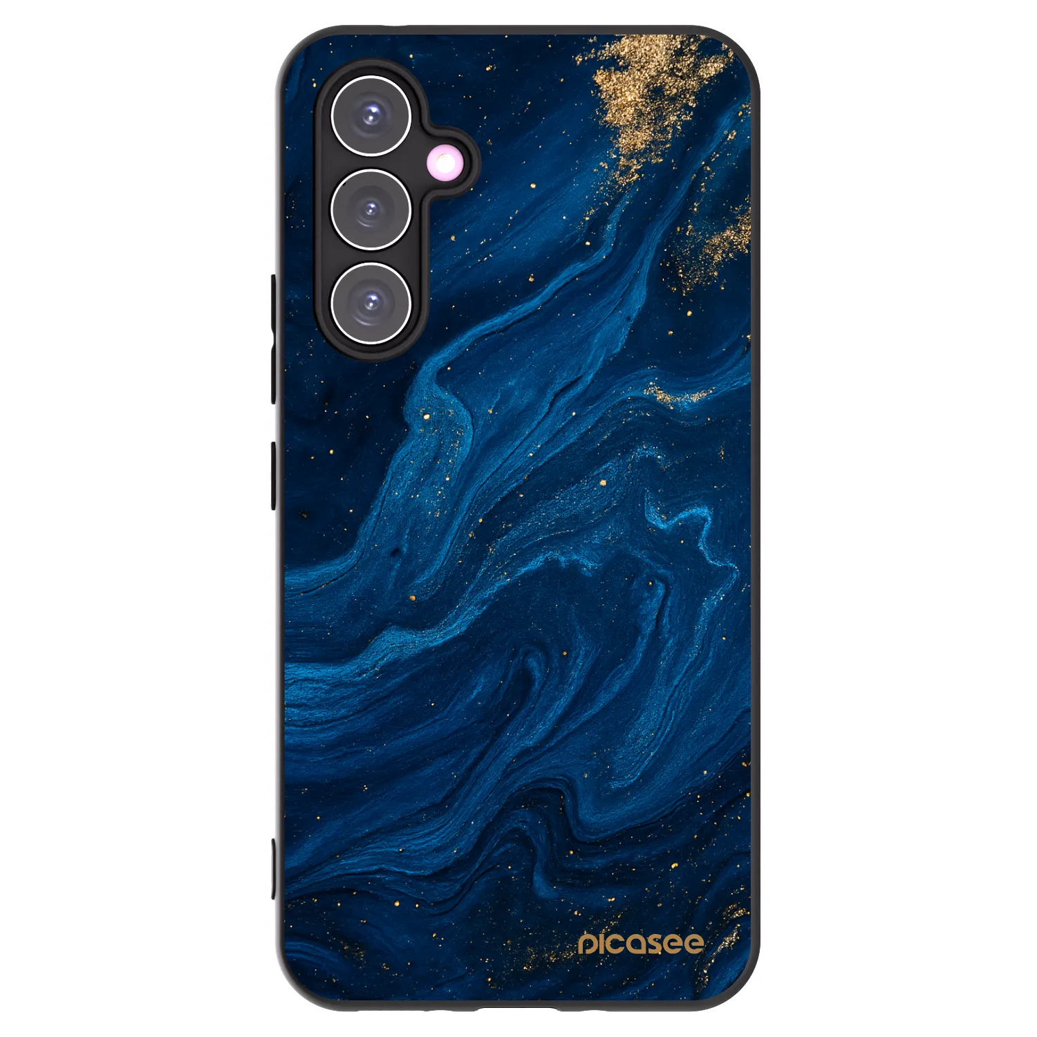 Picasee Samsung Galaxy A54 5G A546B Hülle - Schwarzes Silikon - Blue