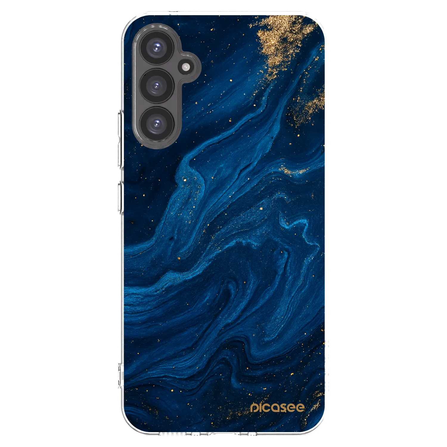 Picasee Samsung Galaxy A34 5G A346B Hülle - Transparentes Silikon - Blue