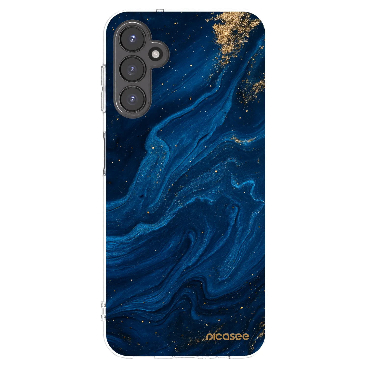 Picasee Samsung Galaxy A14 4G A145R Hülle - Transparentes Silikon - Blue
