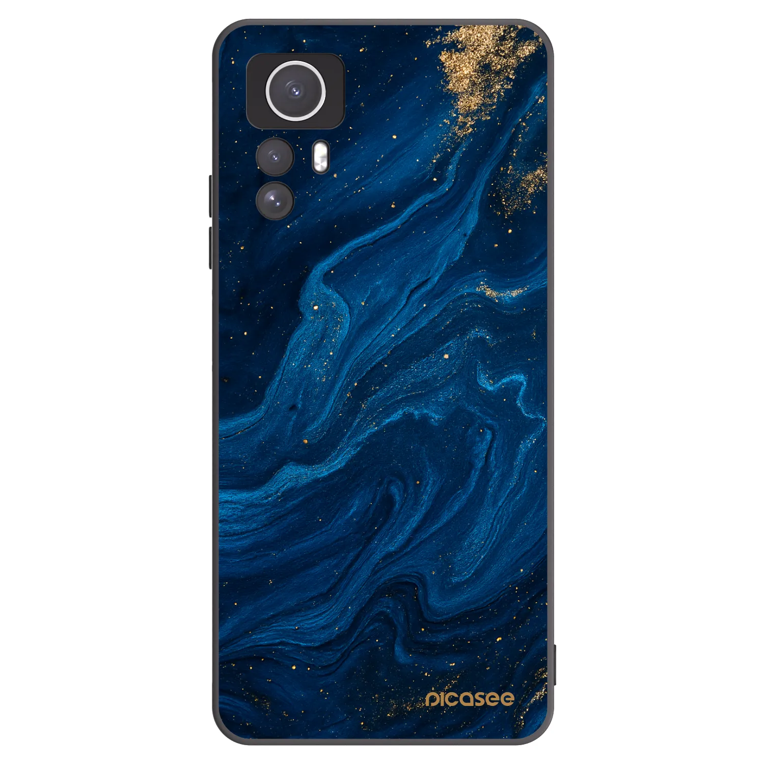Picasee Xiaomi Redmi Note 12S Hülle - Schwarzes Silikon - Blue