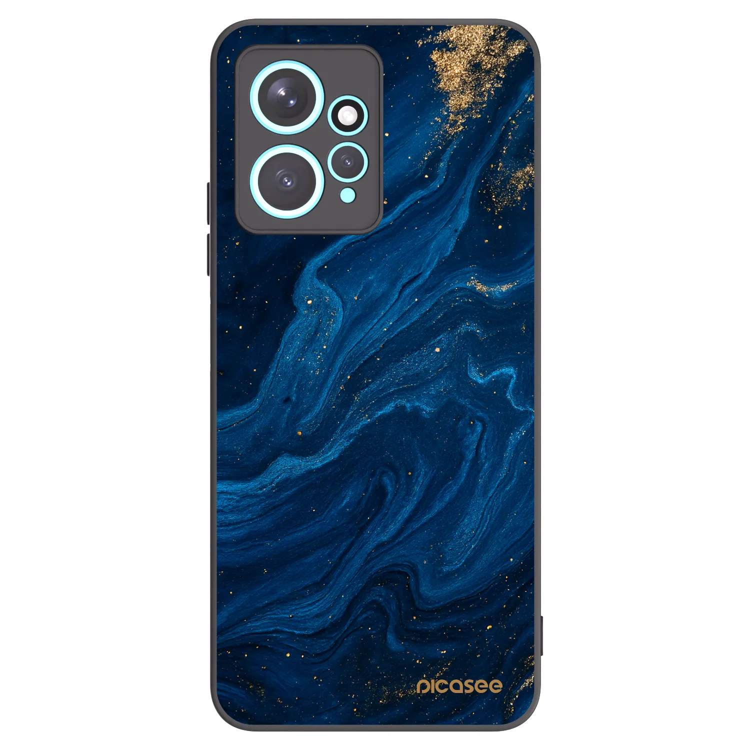 Picasee Xiaomi Redmi Note 12 4G Hülle - Schwarzes Silikon - Blue