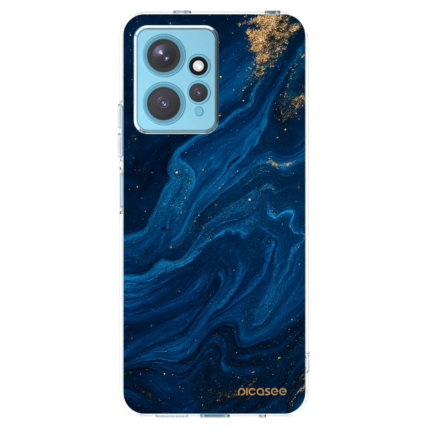 Picasee Xiaomi Redmi Note 12 4G Hülle - Transparentes Silikon - Blue