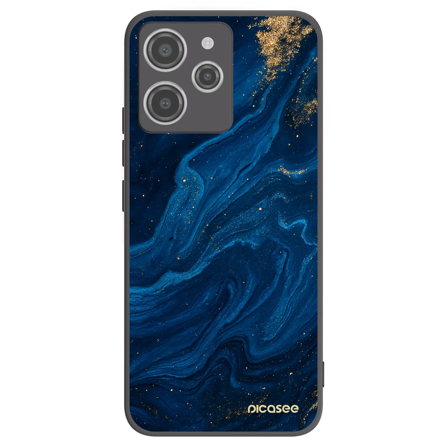 Picasee Xiaomi Redmi 12 4G Hülle - Schwarzes Silikon - Blue