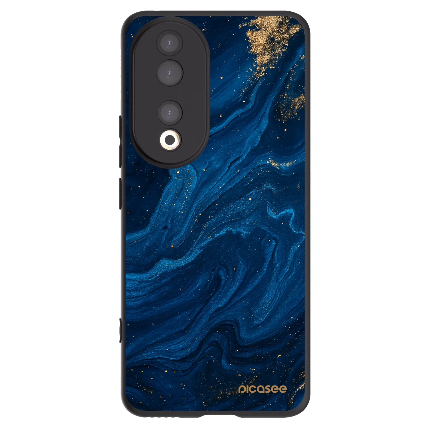 Picasee Honor 90 5G Hülle - Schwarzes Silikon - Blue