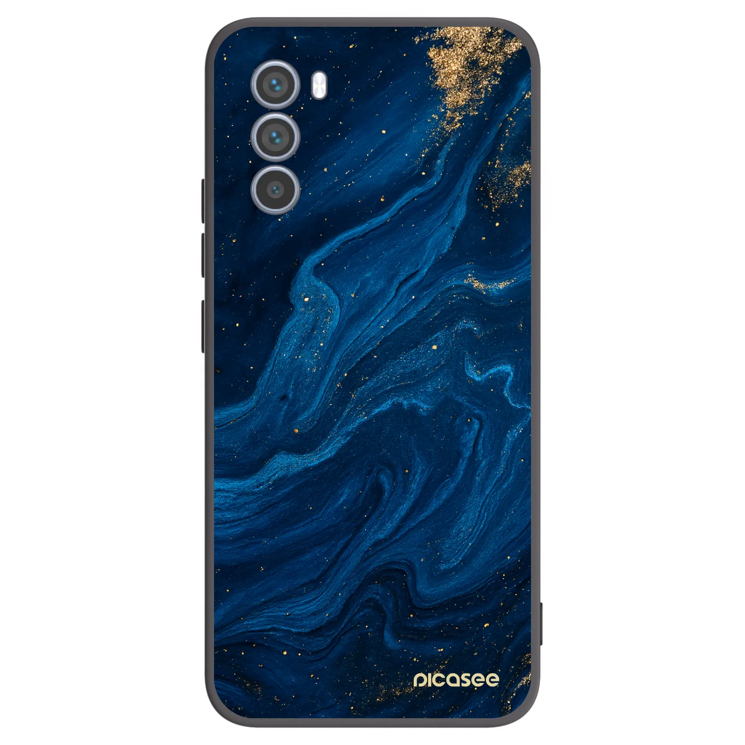 Picasee Motorola Moto G62 Hülle - Schwarzes Silikon - Blue