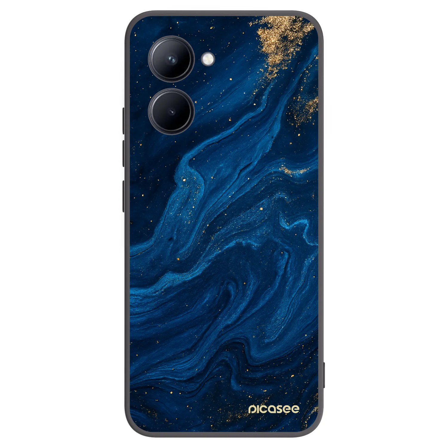 Picasee Realme C33 (2023) Hülle - Schwarzes Silikon - Blue