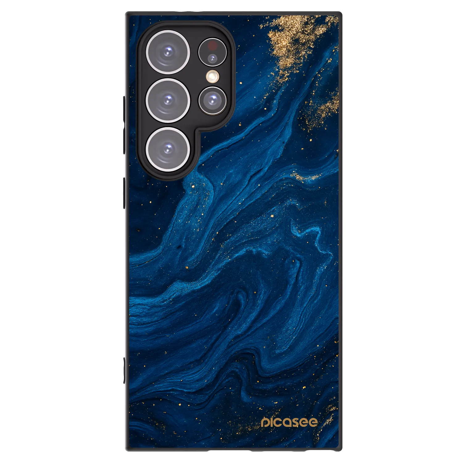 Picasee Samsung Galaxy S24 Ultra S928B 5G Hülle - Schwarzes Silikon - Blue