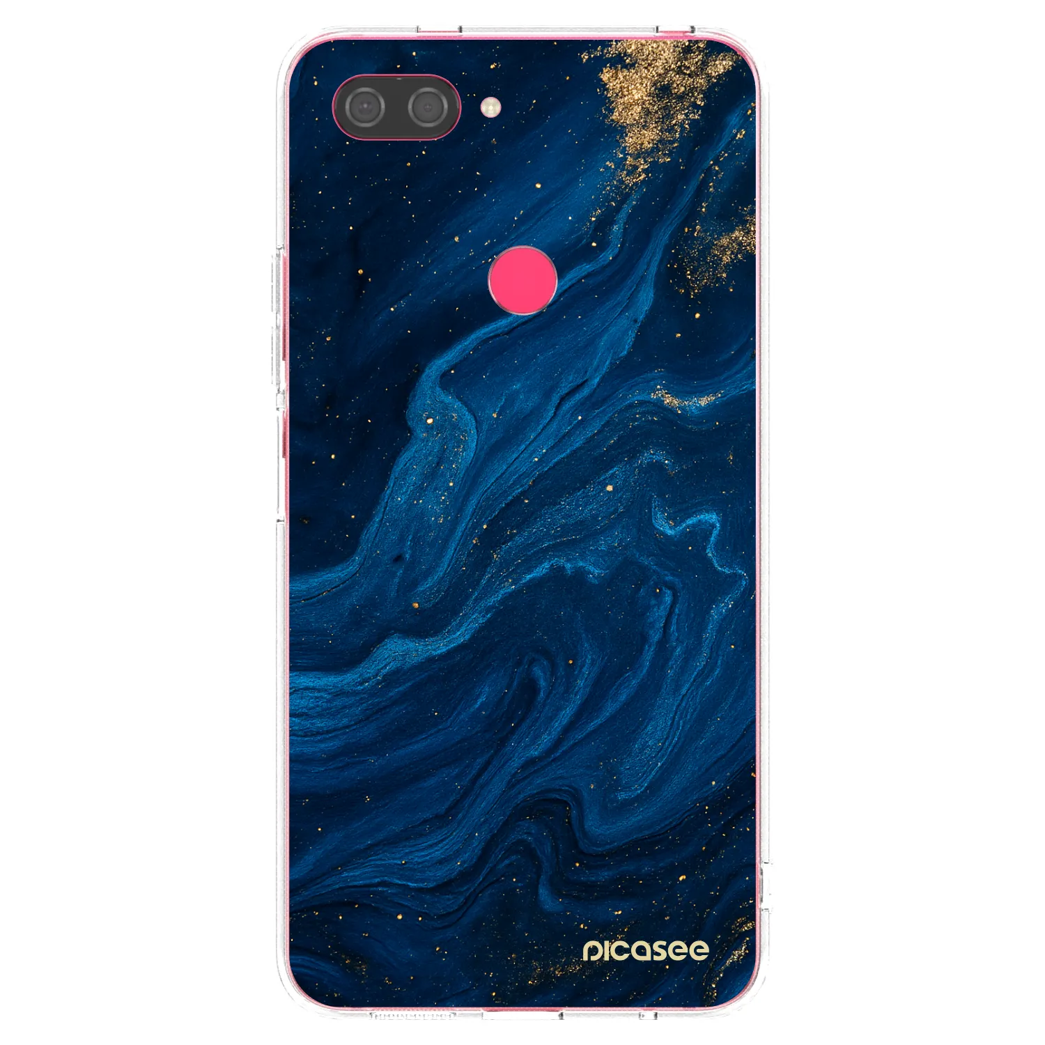 Picasee Xiaomi Mi 8 Lite Hülle - Transparentes Silikon - Blue