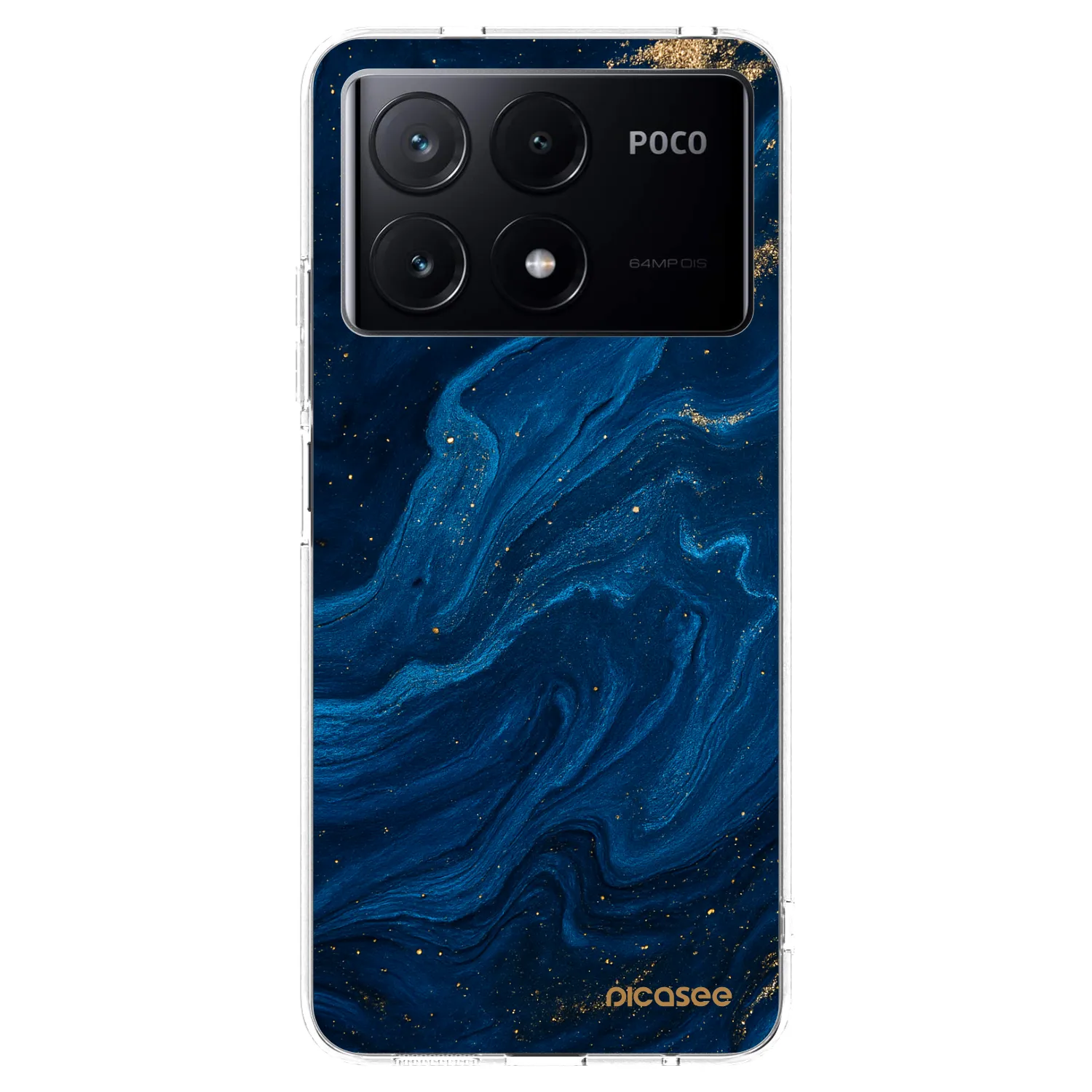 Picasee Xiaomi Poco X6 Pro Hülle - Transparentes Silikon - Blue