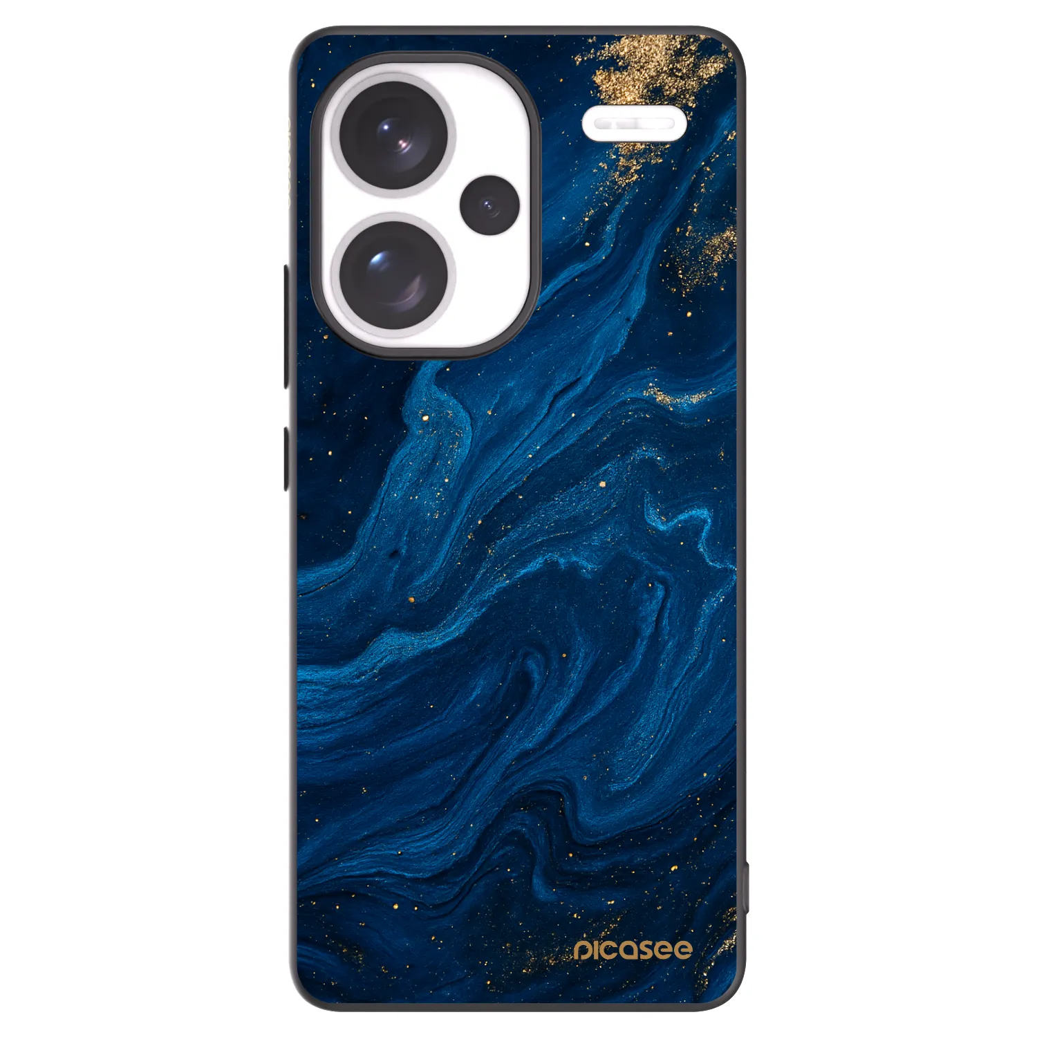 Picasee Xiaomi Redmi Note 13 Pro+ 5G Hülle - Schwarzes Silikon - Blue