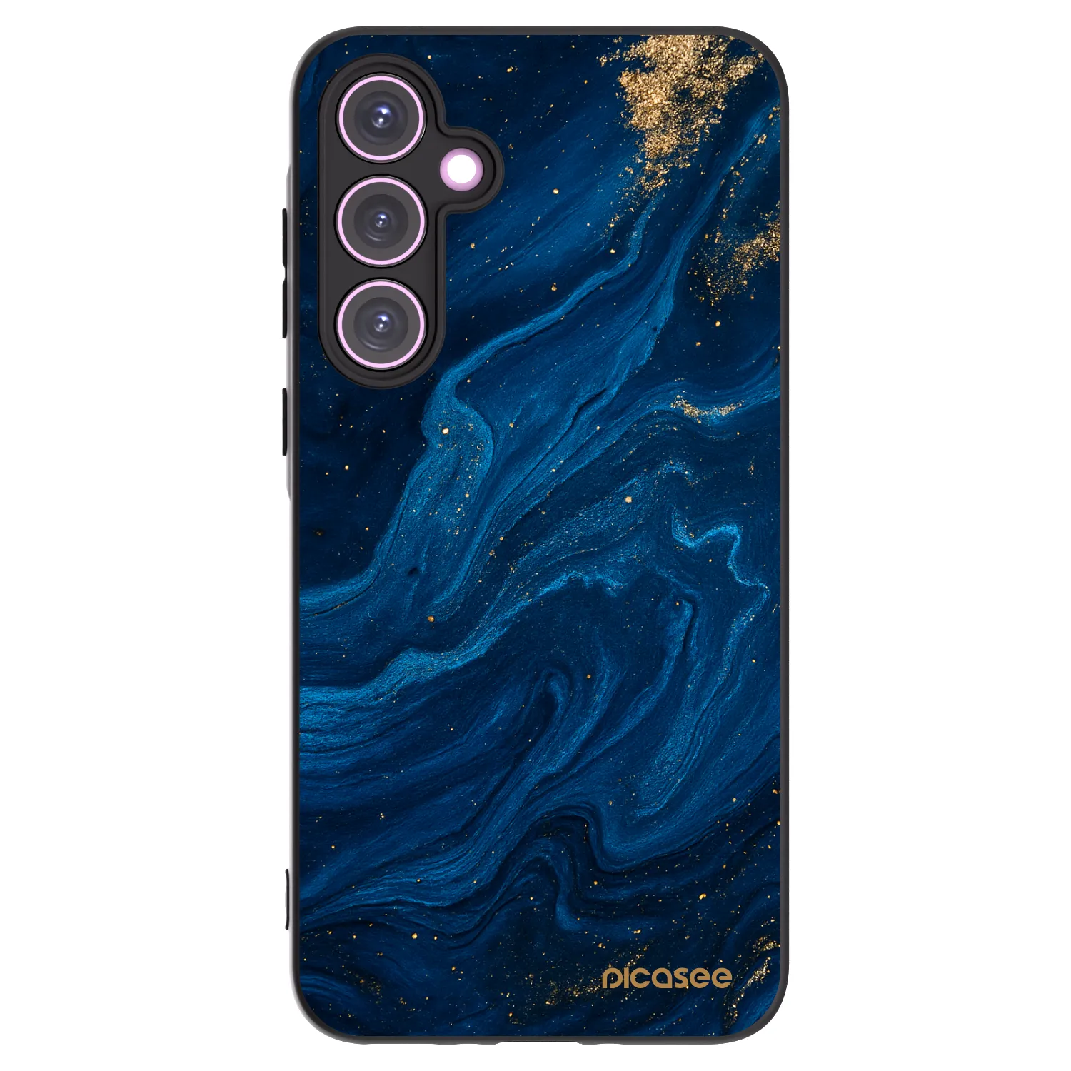Picasee Samsung Galaxy A35 5G A356B Hülle - Schwarzes Silikon - Blue