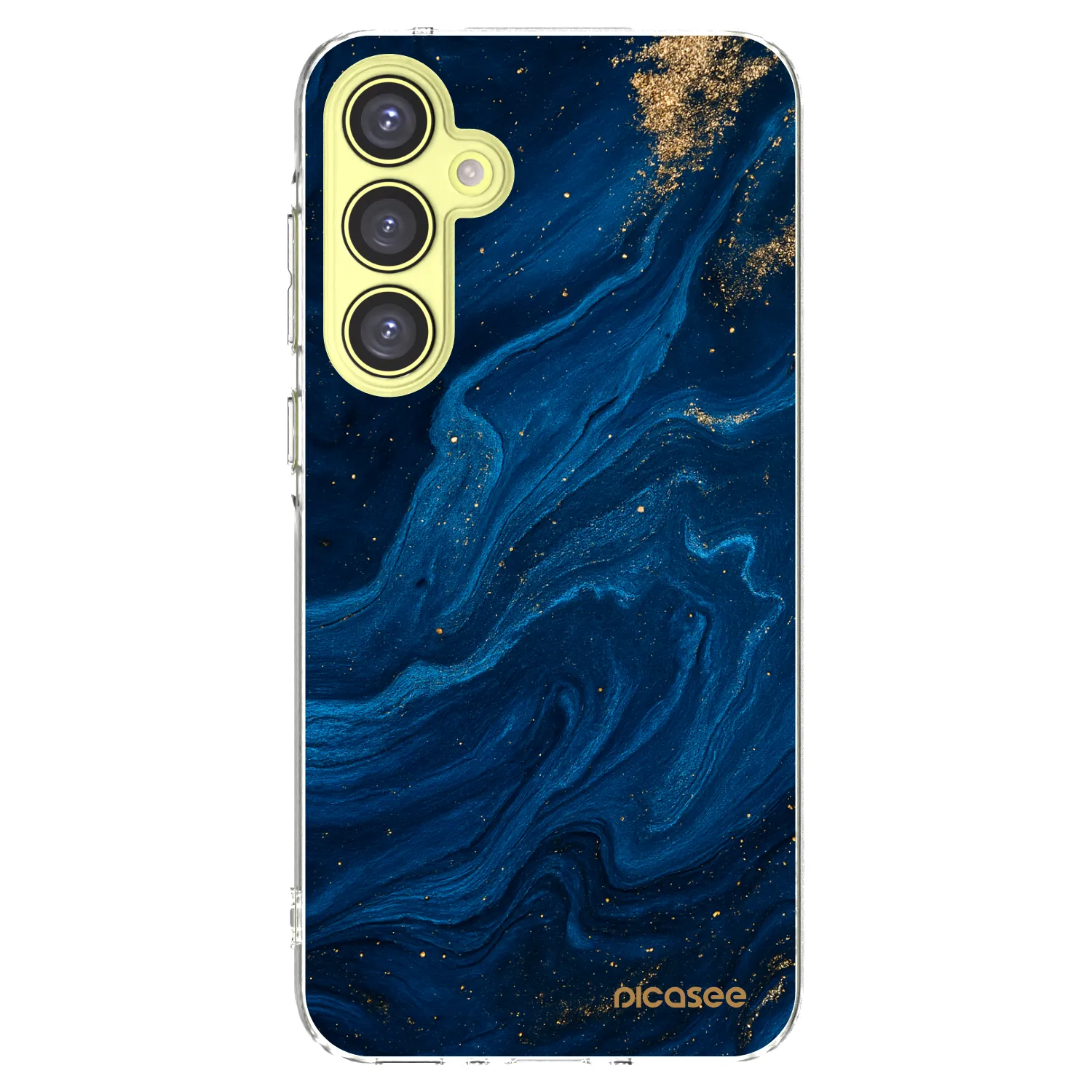 Picasee Samsung Galaxy A35 5G A356B Hülle - Transparentes Silikon - Blue