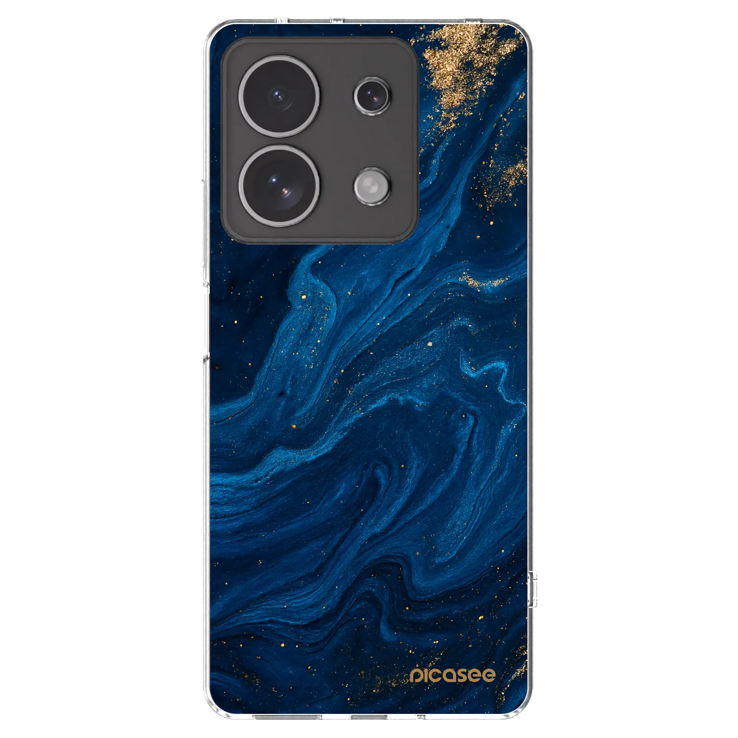 Picasee Xiaomi Redmi Note 13 4G Hülle - Transparentes Silikon - Blue