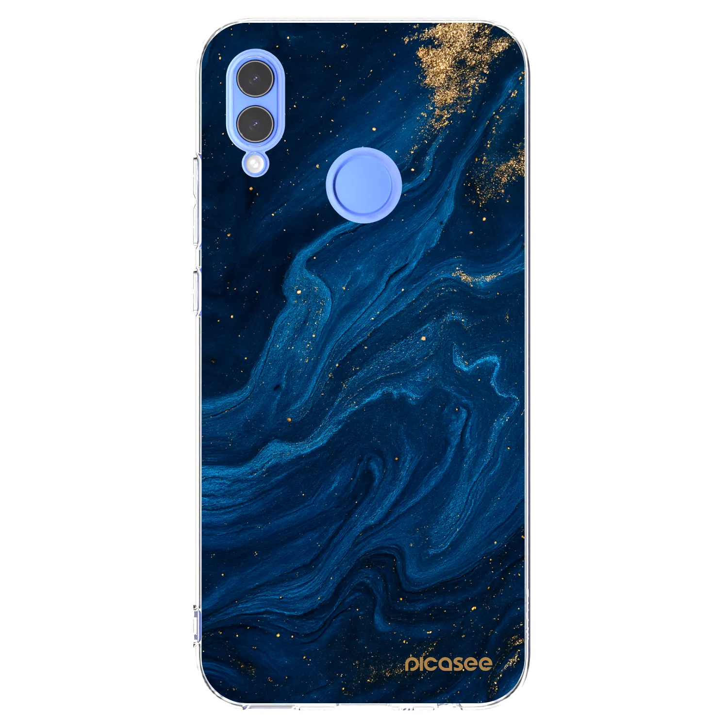Picasee Honor 10 Lite Hülle - Transparentes Silikon - Blue
