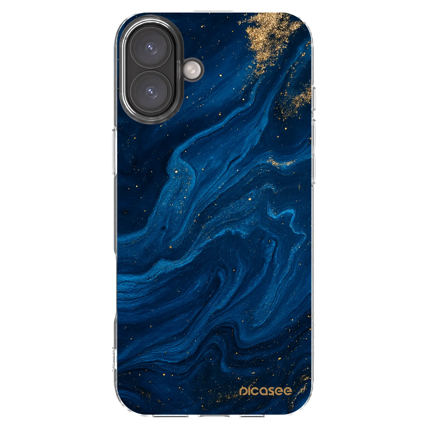 Picasee Apple iPhone 16 Plus Hülle - Transparentes Silikon - Blue